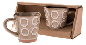 Căni maro deschis 2 buc. pentru espresso din ceramică 100 ml – Dakls