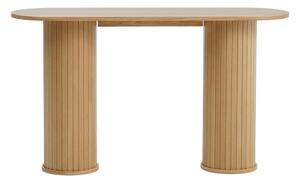 Masă consolă în culoare naturală 40x130 cm Nola – Unique Furniture