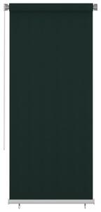 Jaluzea tip rulou de exterior, verde închis, 100x230 cm, HDPE