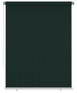 Jaluzea tip rulou de exterior, verde închis, 180x230 cm, HDPE