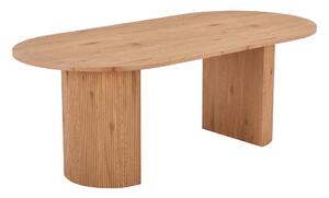 Masă de dining cu aspect de lemn de plop 100x210 cm Boavista – House Nordic