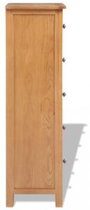 Comoda inalta cu sertare, 45 x 32 x 115 cm, lemn masiv stejar - V243934V