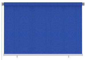 Jaluzea tip rulou de exterior, albastru, 220x140 cm, HDPE