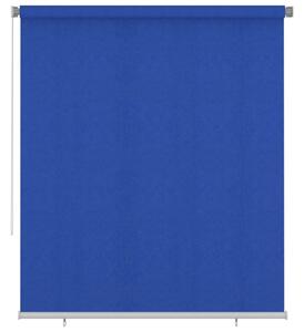 Jaluzea tip rulou de exterior, albastru, 200x230 cm, HDPE