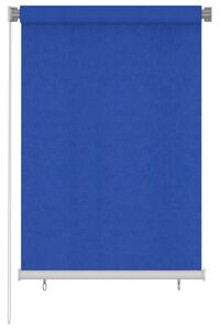 Jaluzea tip rulou de exterior, albastru, 100x140 cm, HDPE