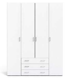 Șifonier alb 154x200 cm Space – Tvilum