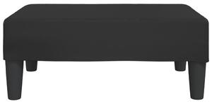 Taburet, negru, 78x56x32 cm, piele ecologică