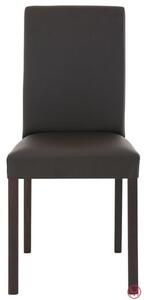 Set 2 scaune Nina maro 44/52,5/90 cm, piele ecologica
