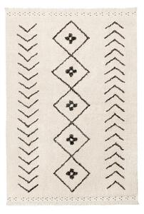Covor crem lavabil/țesut manual din bumbac 140x210 cm Bereber Rhombs – Lorena Canals