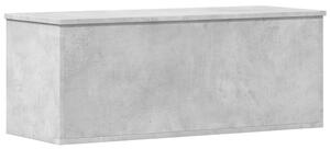 Cutie de depozitare, gri beton, 90x35x35 cm, lemn prelucrat