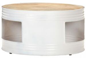 Masuta de cafea, alb, 68 x 68 x 36 cm, lemn masiv de mango - V321932V