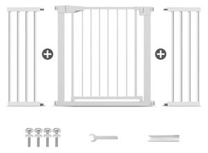 Poartă de Siguranță ECO 90° pentru Copii și Animale 76 x 132-138 cm, ALB