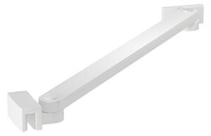 Erga Paris, suport de colț pentru paravane de duș cu grosimea sticlei 6/8/10 mm, lungime 35 cm, alb mat, ERG-V02-PARIS-BAR35-WH
