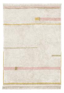 Covor roz/crem lavabil/țesut manual din bumbac 140x200 cm Lanes Vintage Nude – Lorena Canals