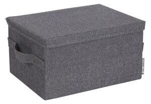 Cutie de depozitare gri din material textil cu capac 35x19x26 cm Soft Storage – Bigso Box of Sweden