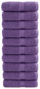 Prosoape mâini premium SOLUND 10 buc violet 30x30cm 600gsm