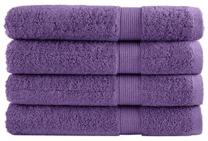 Prosoape de saună premium SOLUND 4 buc. violet 80x200 cm 600gsm