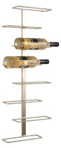 Raft pentru sticle de vin auriu de perete din metal număr sticle 8 Float – PT LIVING