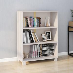 Raft de cărți „HAMAR” alb, 85x35x112 cm, lemn masiv de pin