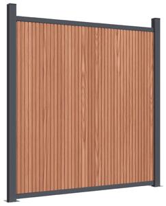 Panou pentru gard, maro, 1737x186 cm, WPC