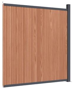 Panouri de gard, maro, 173x186 cm, WPC