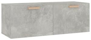 Dulap de perete, gri beton, 100x36,5x35 cm, lemn prelucrat