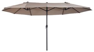 Outsunny umbrele de gradina umbrela dubla 4.6m gradina piscina | Aosom Romania