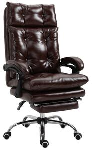 Scaun de Birou Ergonomic Vinsetto, Suport picioare, Inaltime Reglabila Maro | Aosom Romania