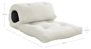 Saltea futon albă/gri 70x200 cm Wrap Natural/Dark Grey – Karup Design