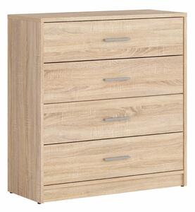 Comodă Novsore 101, Stejar Sonoma, PAL laminat, 84x80x34cm, 30.85 kg
