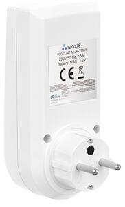 Priză programabilă digitală Izoxis - timer săptămânal, programare 24/7, ecran LCD, maxim W, Alb