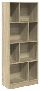 Bibliotecă, stejar sonoma, 57x28,5x141 cm, lemn prelucrat