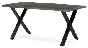 Étkezőasztal 160x90 cm MDF szürke tölgy