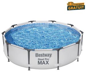 Piscina rotunda cadru metalic 4678 litri Bestway Steel Pro Max 305x76 cm