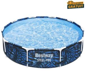 Piscina rotunda cadru metalic 4062 litri Bestway Steel Pro Max 305x66 cm