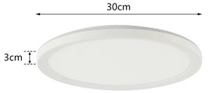 Plafonieră LED pentru baie Brilagi ULTRA SLIM LED/18W/230V d. 30 cm alb IP54