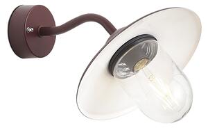 Lampă clasică de perete pentru exterior roșu închis IP44 - Munich