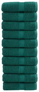 Prosoape mâini premium SOLUND 10 buc verde 30x30 cm 600 gsm