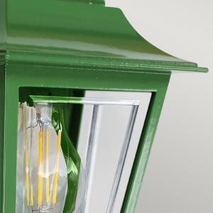 Elstead Lampă de exterior Deco Lane, verde, felinar, aluminiu, IP44, reglabil, Verde, Aluminiu, Maritimă