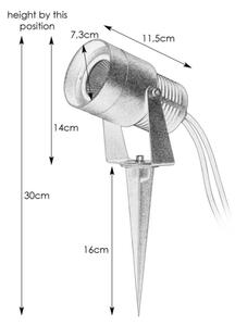 Markslöjd 107291 - Lampă LED de exterior GARDEN24 LED/15W/24V IP44 neagră