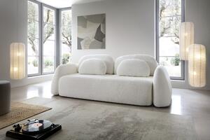 Canapea ~MEXIC~ extensibilă cu ladă de depozitare, culoare ivory, material dress me, 259 cm lungime, extensia 160x200 cm