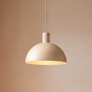 TK Lighting Lampă suspendată Oslo, culoare nisip, metal, Ø 34 cm, E27, reglabil, Bej, Camera de zi / sufragerie, Metal, Modern