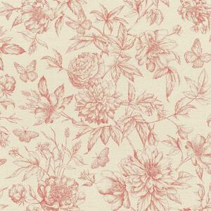 Tapet vlies pentru perete rasch peonies 793949