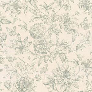Tapet vlies pentru perete rasch peonies 793925