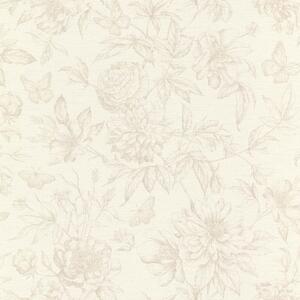 Tapet vlies pentru perete rasch peonies 793932