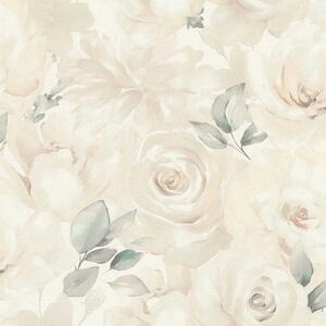 Tapet vlies pentru perete rasch peonies 582321