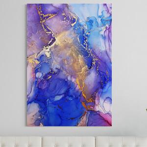Tablou Canvas Premium LuxCanva® A1352, Purple And Blue Marble , Living, Decorativ, Abstract, Colorat, Studio, Culori Vibrante