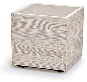 Ghiveci MADERA SQUARE ECO WOOD 38,5 cm , alb ECO, L