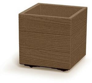 Ghiveci MADERA SQUARE ECO WOOD 28,8 cm , maro, S