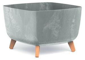 Ghiveci GRACIA SQUARE BETON EFFECT 39 cm , gri